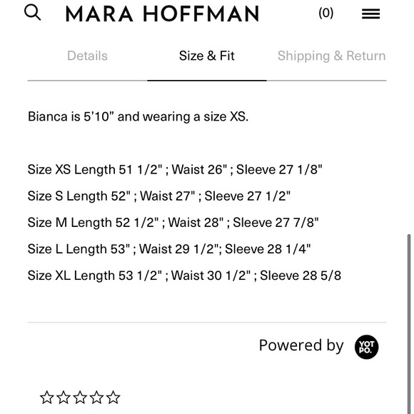 JULY 4th SALE Mara Hoffman luz coverup NWT - Picture 7 of 7